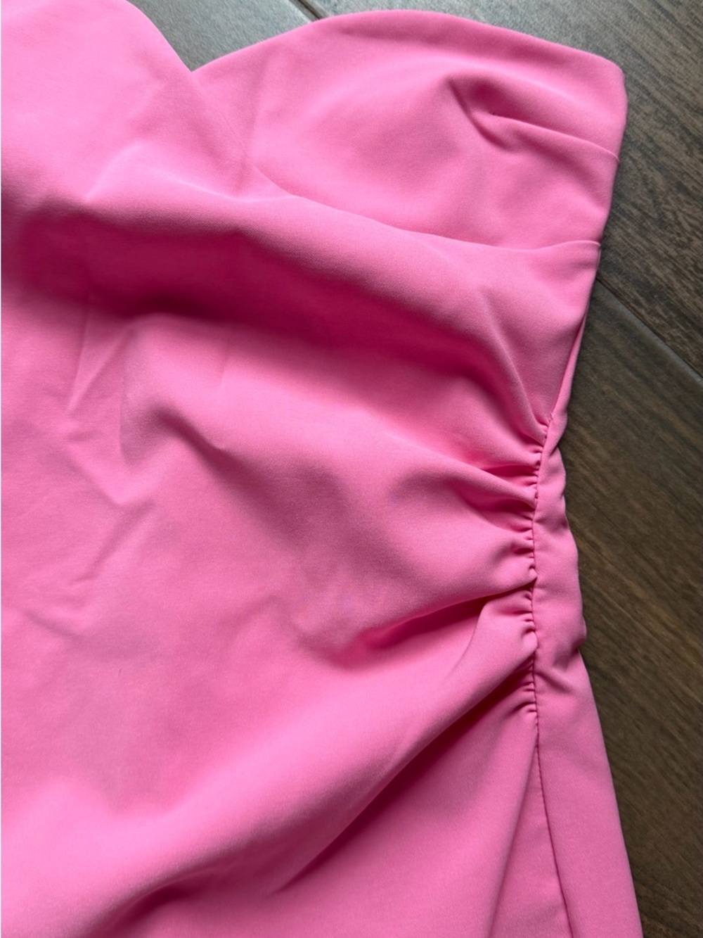 Zara Strapless Sweetheart Mini Romper in Pink - Picture 4 of 7
